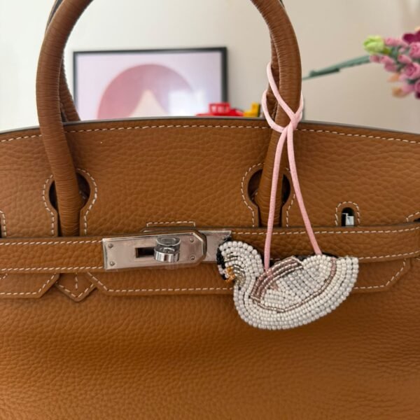 Swan bag charm